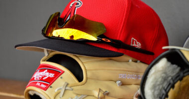 Angels Hat and Glove