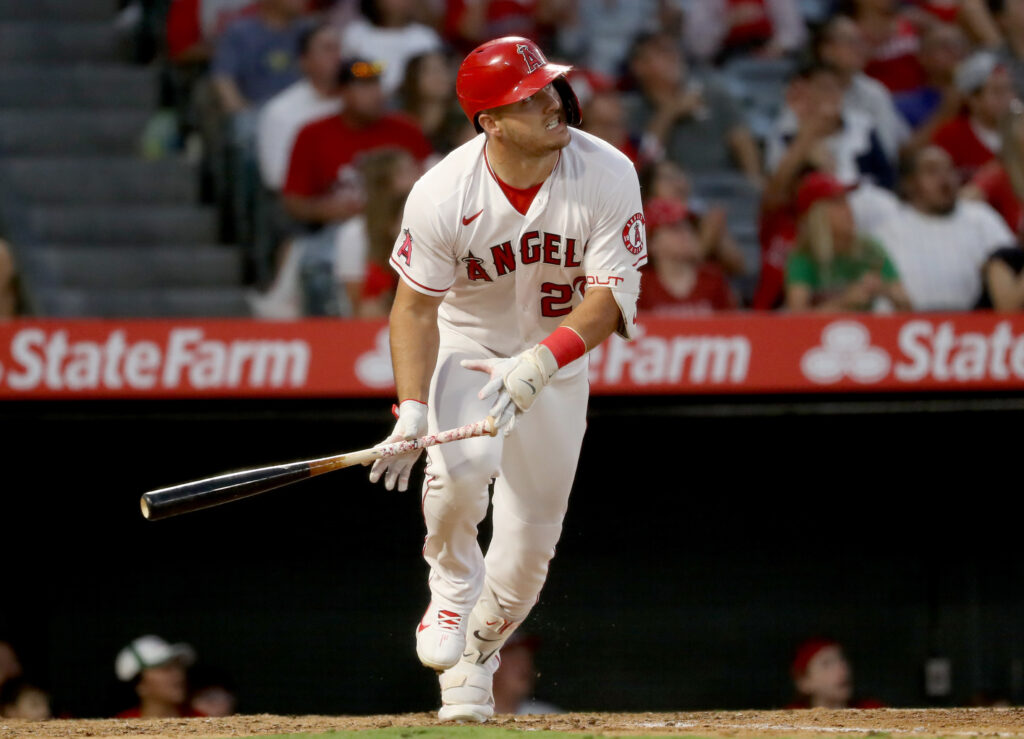 Los Angeles Angels on X: Mike Trout definitely brought the best BAT to the  #HomeRunDerby 🥹 @MikeTrout  / X