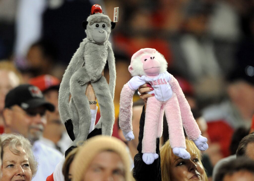 Anaheim: Protest LA Angels Using Monkeys for Entertainment, Angel Stadium,  Orange, 18 August